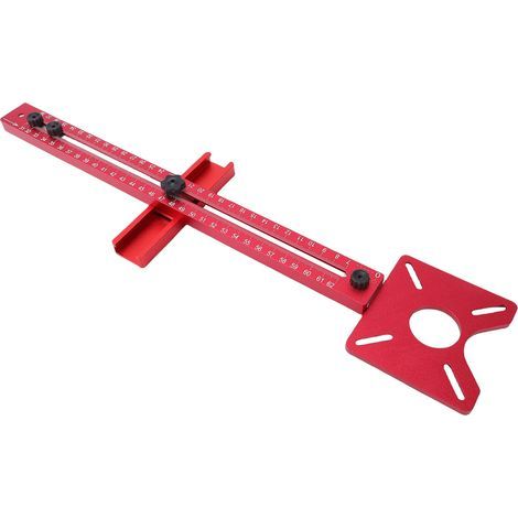 Support de rainure de fraisage de routeur, outil auxiliaire de guidage de 400mm pour couper des cercles réglables pour le travail du bois, carré en T (1/5)