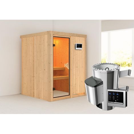 MH Minja Front 3,6kW ext.Strg bronzierte Ganzglastür