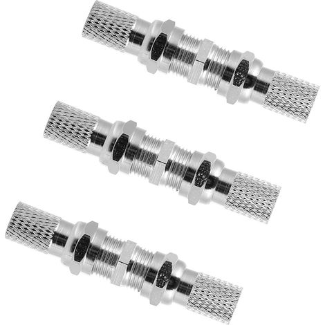 Sets de eurs F en Métal Argenté Lot de 3 Joints en Caoutchouc Étanches pour Réduire Fuites de Signal et Assurer Une Fiable pour Câble TV (1/5)