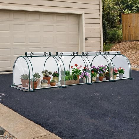 Serre de jardin transparente en pVC Acero 395 x 100 x 80 cm (1/5)