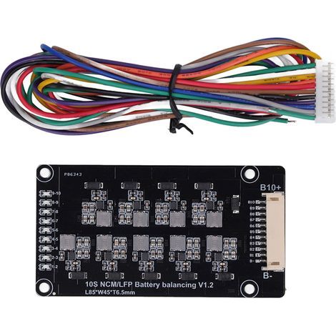 10S-Batteriebalancer, automatische benachbarte Ausgleichsschaltung, MOS-Leiterplatte, induktiver aktiver Ausgleichsschalter mit 1,2-A-Kabel (2,0–4,5 V) (1/5)