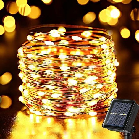Rideau Lumineux, 300 LED, 3 m, USB, 8 Modes d'Éclairage, Télécommande, Lumière Blanc Chaud, Décor Jardin, Terrasse, Extérieur, Balcon, Mariage, Noël, Fête (1/5)