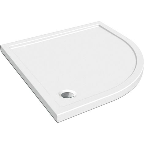 Piatto doccia ribassato 80x80 cm EASYFLAT resina H3.5 cm MONACO Bianco (1/2)