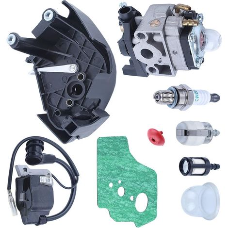 Kit de bobine d'allumage pour carburateur pour Honda GX25 GX25N GX25NT HHT25S Débroussailleuse Tondeuse Petite pièce de moteur Carburateur 16100-Z0H-825 Bobine d'allumage 30500-Z0H-013 (1/5)