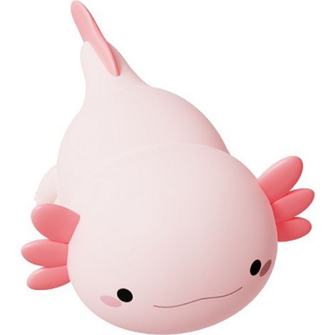 Wiederaufladbares Silikon-Nachtlicht mit USB-Anschluss, Timer und Touch-Steuerung in Form eines niedlichen Axolotls – für die Augengesundheit. (1/4)
