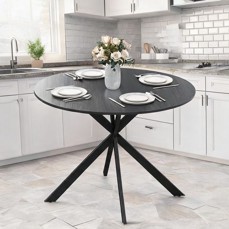 Table de salle à manger en spanplatte Stahl 100 x 100 x 75 cm (1/5)