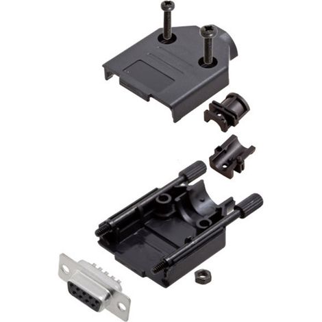 Amphenol L17DTPK-P-09+L77SDE09S D-SUB Buchsenleisten-Set 180 ° Polzahl: 9 Lötkelch 1 St.