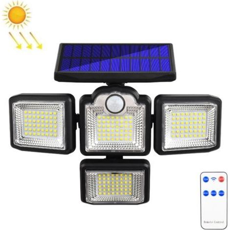 Lampe rotative solaire TG-TY085 à quatre têtes, télécommande intelligente, corps humain-AquaForge (1/5)