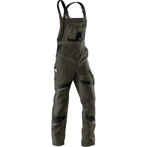 [NEUWERTIG] B-Ware Kübler Latzhose Arbeitshose Größe 54 Hose Kniepolster Oliv Schwarz