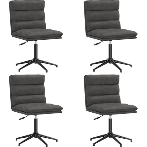 Maison Exclusive - Esszimmerstühle 4 Stk. Schwarz Kunstleder (1/5)
