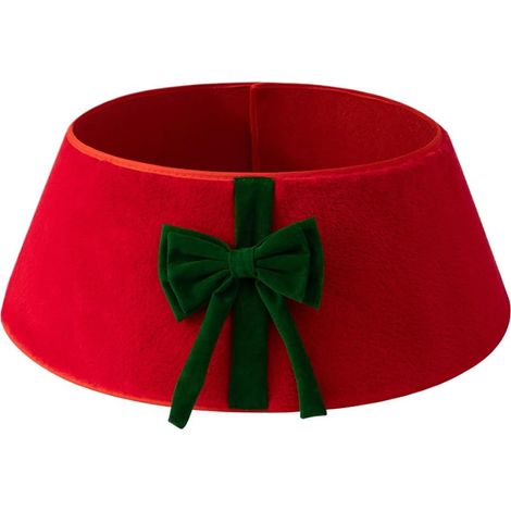 Cache Support Arbre De Noël Décorations en Peluche pour Fêtes avec Nœud  Collier Pliable Pour Sapin De Noël pour Intérieur Extérieur Table Centre de Table Fête Maison Jardin (1/5)