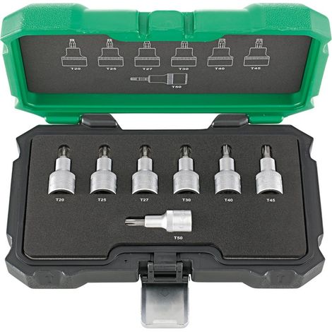 Fortis Schraubendreher-Einsatz-Garnitur 1/2, 7-tlg., TX20 - 50 (1/4)