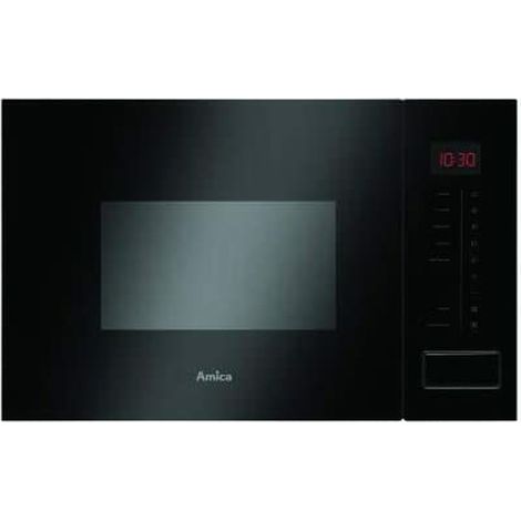 Amica Einbaumikrowelle schwarz 20 Liter 800 W
