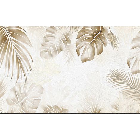 Papier peint panoramique - Feuilles tropicales - 130 cm x 81 cm