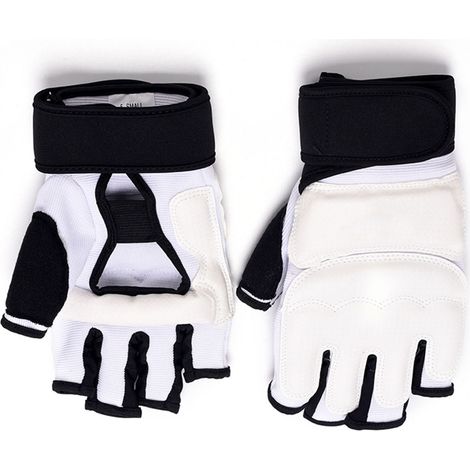 paire de gants de taekwondo et de karaté en cuir PU, protection souple en mousse et coton pour sac de frappe, idéale pour le sparring et le kickboxing. (1/5)