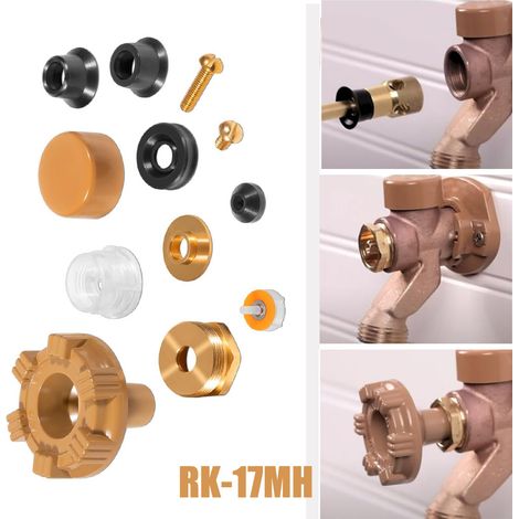 Pièces de rechange pour kit de réparation RK-17MH : Conçu pour l’entretien et la réparation des robinets muraux extérieurs. (1/5)