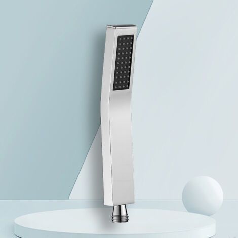 Douche Haute Pression, avec Buse en Silicone Autonettoyante et Fonction Anticalcaire, Douchettes G1/2 pour la Salle de Bain (1/5)