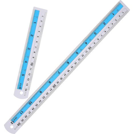 COHEALI Lot de 2 règles en alliage d'aluminium, outils mesure (1/5)