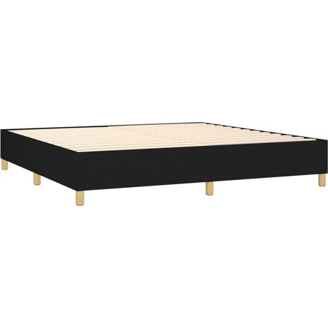 Rete a doghe su gambe giroletto 200x200 cm tessuto nero TDL0206993