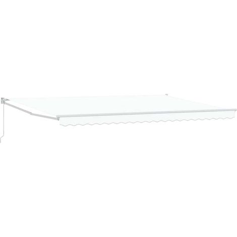 Maison Exclusive - Markise Weiß 500 x 300 cm Polyester und Metall