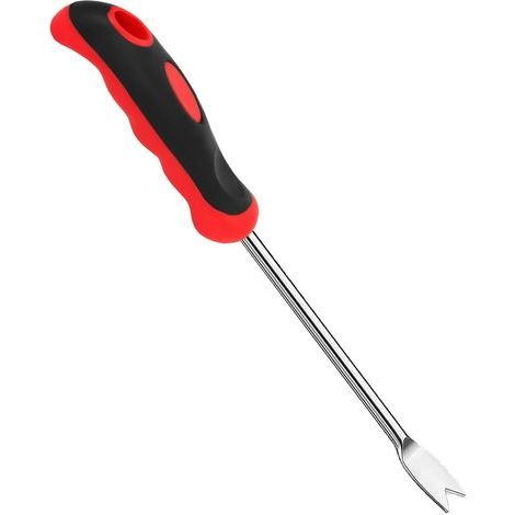 Weeding tool with ergonomic stainless steel handle, manual weeding tool for garden, lawn, farm, gardening, gift, 33 cm (1/5)