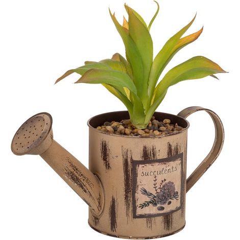 Maceta con planta artificial 26,5x11,5x24 (1/4)