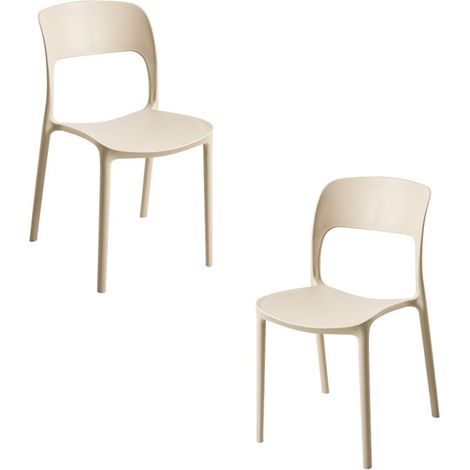 Packs Sillas Jardín - Pack 2 Sillas Inis - Beige (1/5)