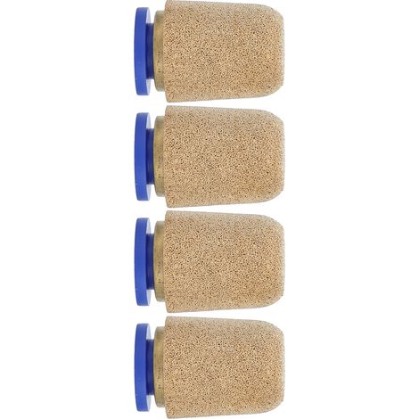 4 silencieux pneumatiques, joint de tuyau en cuivre, filtre, cylindre de silencieux, dispositif de réduction du bruit d'échappement (1/5)