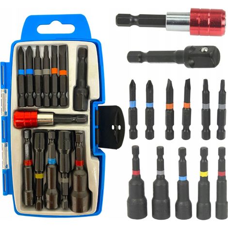 Bocchette e bit per cacciavite 1/4 13 pezzi set FARMER (1/5)