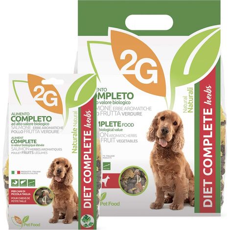 DIET COMPLETE HERBS 350 g: DIET COMPLETE HERBS Crocchette di carne fresca, croccanti fiocchi di verdure con l’aggiunta di erba aromatica, favoriscono la digestione e sono ricchi di potassio