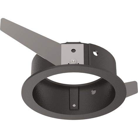 Cornice Tonda Singola A Incasso Contemporanea Bento Metallo Nero (1/3)
