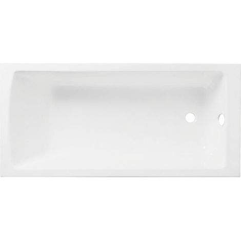 Vitra – Baignoire rectangulaire 170x75cm – Acrylique renforcé 5mm – Structure en fibre de verre – Pieds galvanisés réglables – Blanc