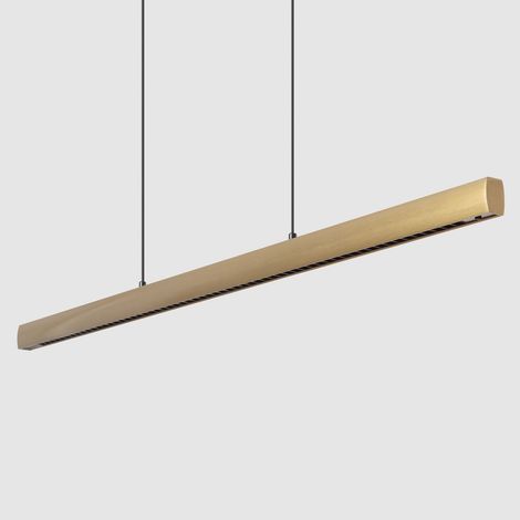 Suspension Linéaire LED 42W Aluminium CCT Éclairage Double Face Funky Zapp Sélectionnable (chaud-neutre) 2700K - 3500K - 4000K Or Mat / Laiton (1/5)