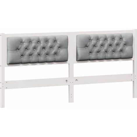 Maison Exclusive - Cabecero Otro y gris claro 160 cm Madera maciz