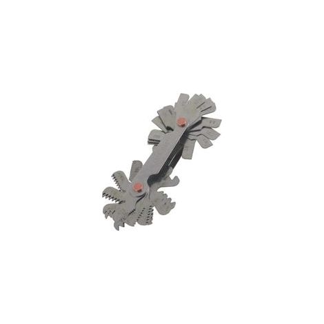 Jeu de 52 pièces pour mesure de filetage en acier inoxydable, outil de mesure de filetage à 60 et 55 degrés, outil de mesure, métrique + impérial (52 pièces) (métrique + impérial (52 pièces)) (1/5)