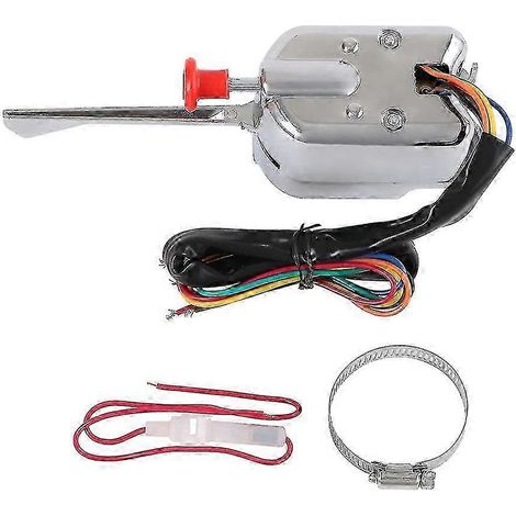 Interrupteur de clignotant universel chromé compact pour hot rod de rue (1/5)