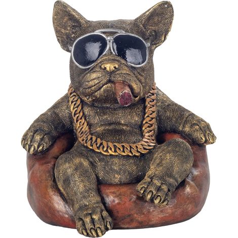 Signes Grimalt Figura De Perro Figuras Perro Bulldog Animales Marrón 19x20x21cm 34670 (1/4)