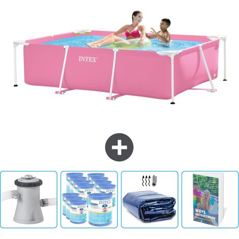Intex Piscine Tubulaire Rectangulaire - 220x150x60 cm - 5-pièces SCB118 (1/5)