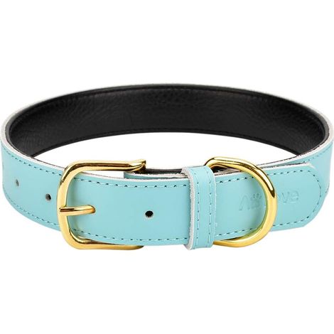 Collier Cuir - Réglable 5 Positions - Pour Chat Chiot Chien Petite Moyenne Taille - S M L (1/5)