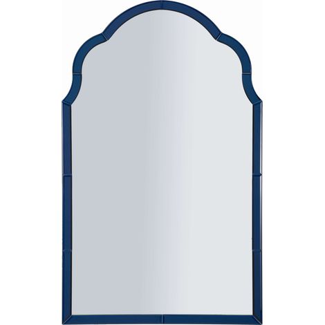 Espejo Gameba, Marco Esquinado, Forma Rectangular, Tipo de Pared, 62x100h cm azul