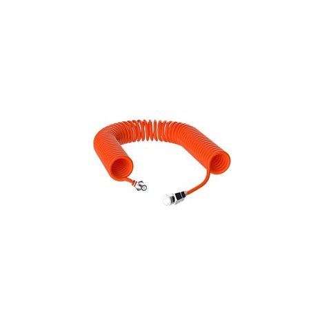 Tuyau de compresseur d'air 9m/29.5ft système de tuyauterie d'air tuyau de recul ligne tuyau de ressort Tube bobine outils tubo flexible aire espiral (1/4)