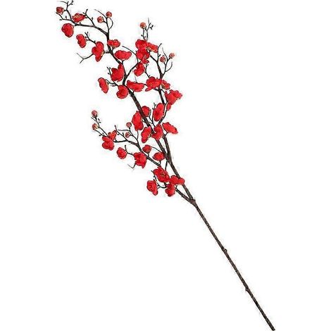 Branches de fleurs artificielles en soie Blossoms - Décoration florale pour la maison et les mariages - Arrangements floraux à faire soi-même-Red