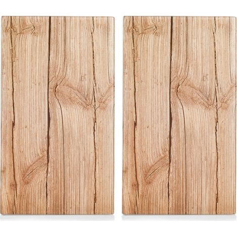 Zeller 26277 Tagliere in legno, Set di 2 pz, vetro (1/3)