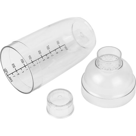Dickwandiger, manueller Cocktailshaker mit transparenter Graduierung, Barkeeperwerkzeug (1/5)