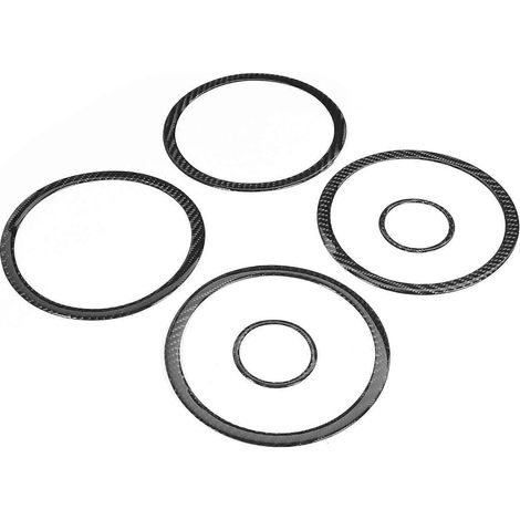 Lot de 6 caches haut-parleurs intérieurs de portière de voiture, garniture de klaxon, décor en fibre de carbone, compatibles avec RAV4 2006-2012 (1/4)