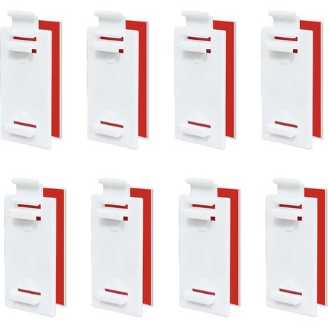 Lntyq 8 Fixation Store sans Percage, Supports De Stores Enrouleurs, Supports Adhésifs Courts pour Store, Store Double sans Perçage Fixation Store, pour Stores Enrouleurs, Volets Occultants