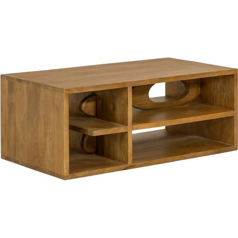 Table basse design en bois de manguier Alwen (1/5)