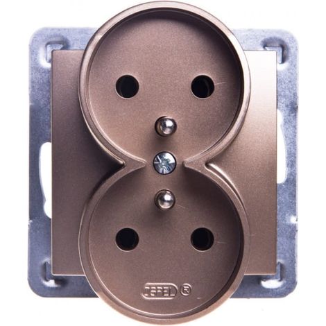 Impresja Doble enchufe con/sin metal dorado GP-2YRZ/m/28
