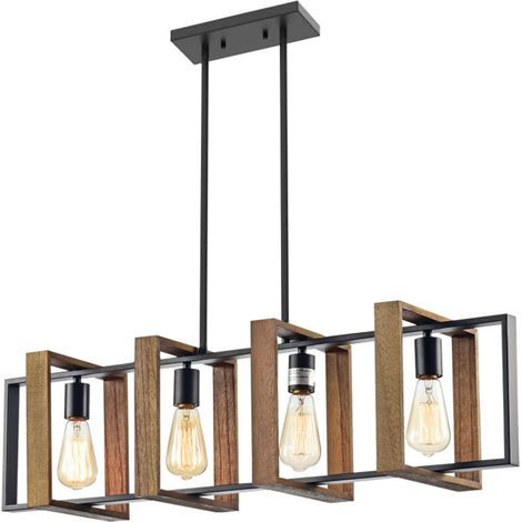 LAMP APP1583-4CP BLACK WOOD