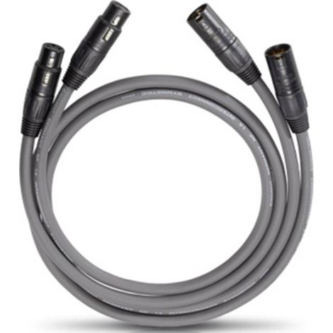 Oehlbach NF 14 Master X XLR Câble de liaison [1x XLR mâle - 1x XLR femelle] 0.75 m anthracite (1/2)